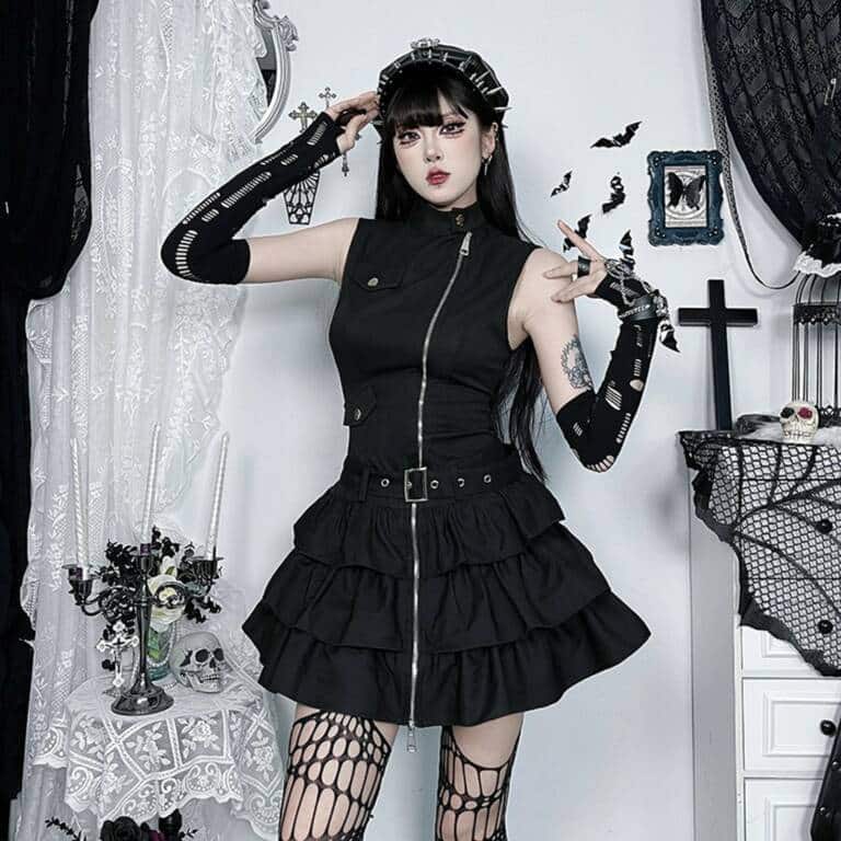 Moon Attic Kleid Velvet Curse – Bild 2