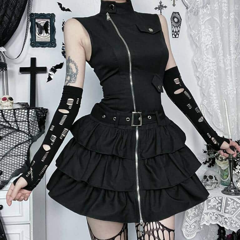 Moon Attic Kleid Velvet Curse – Bild 4