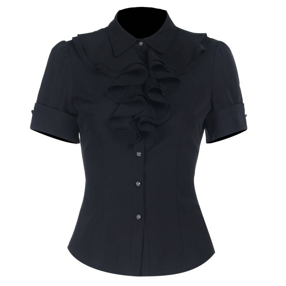 Moonattic Bluse Noir Echo