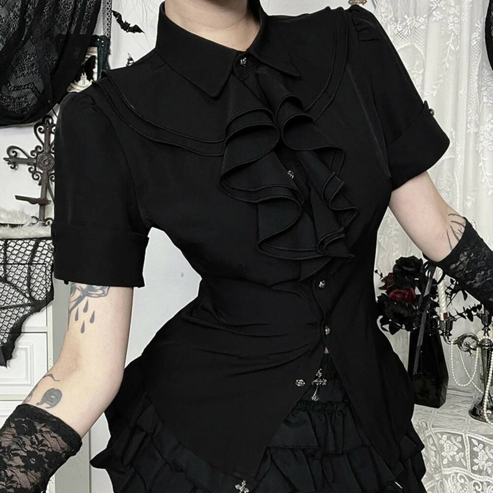 Moonattic Bluse Noir Echo – Bild 2