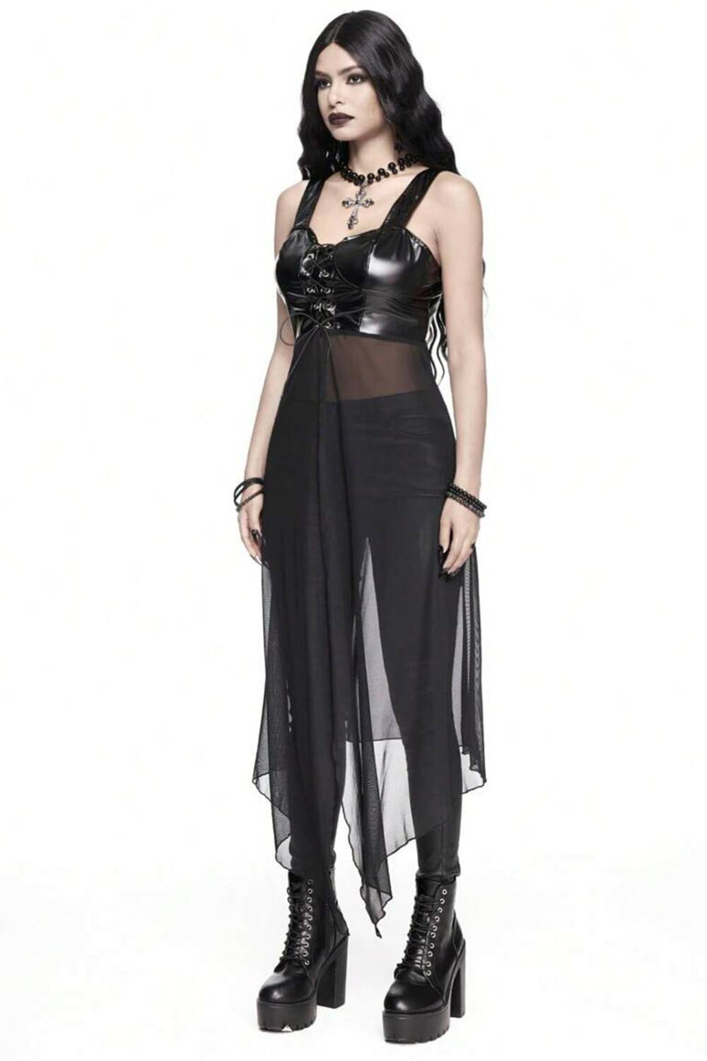 Romwe Top Night Veil Corsage – Bild 4