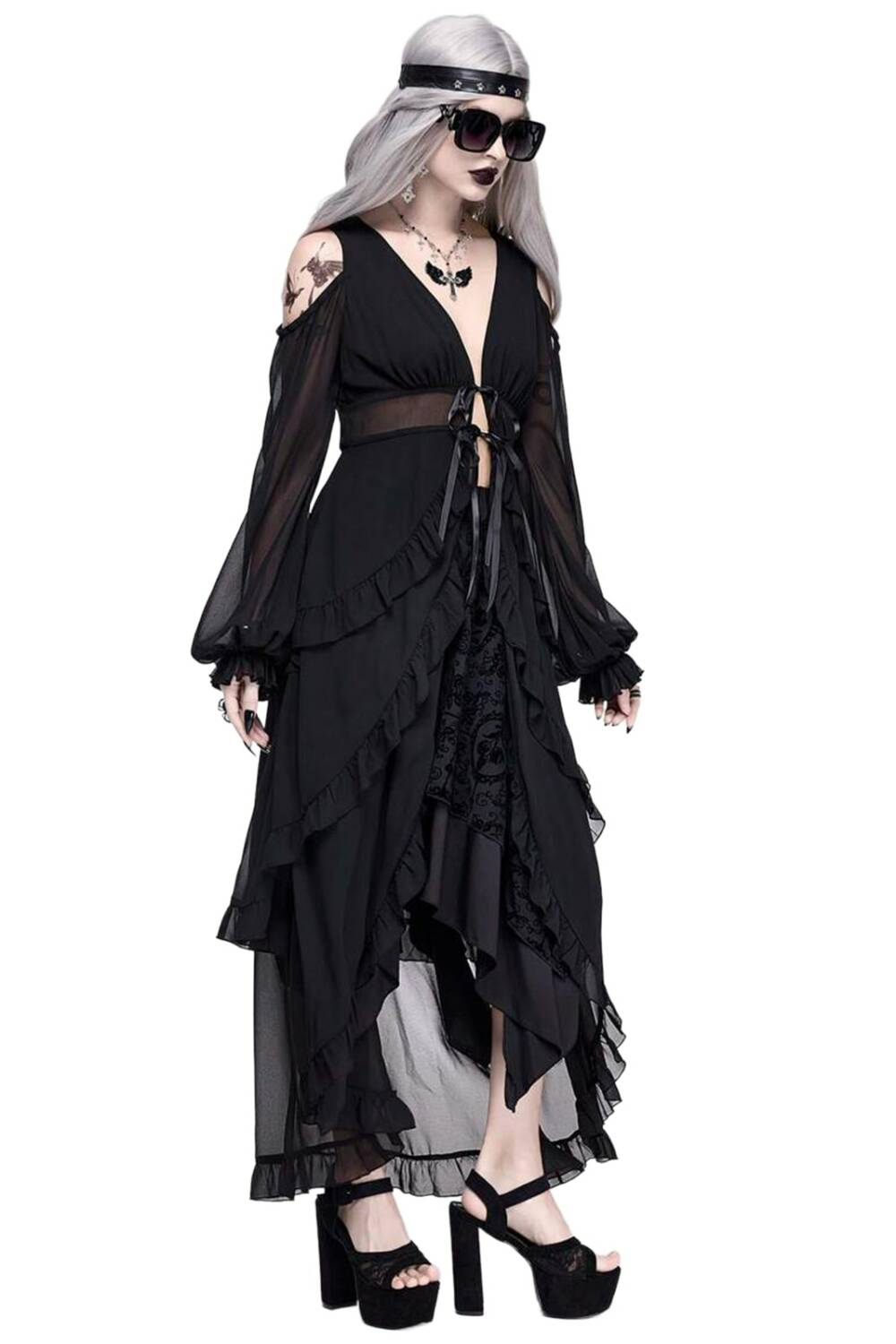 Romwe Bluse Moonlit Veil
