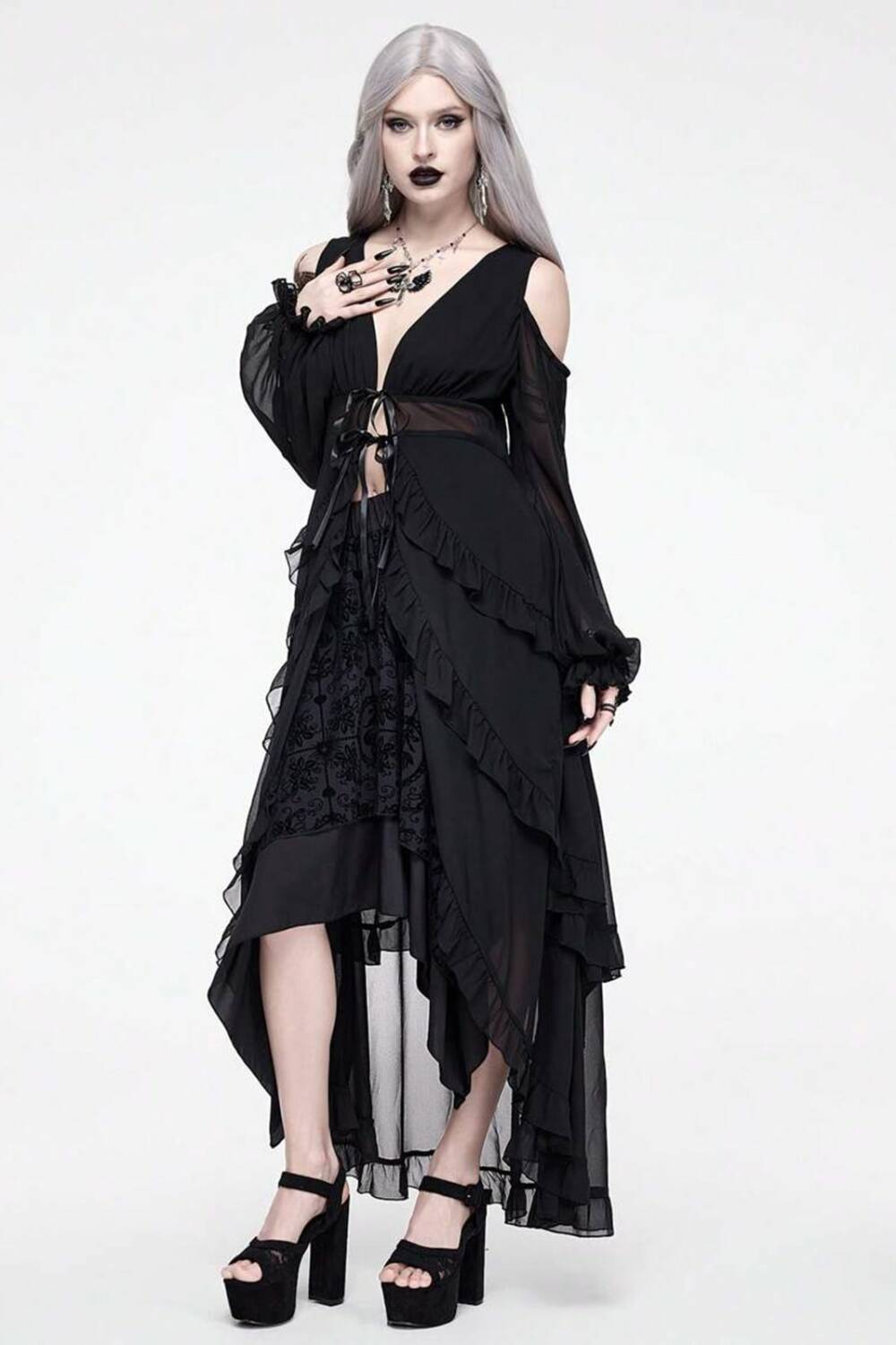 Romwe Bluse Moonlit Veil – Bild 3