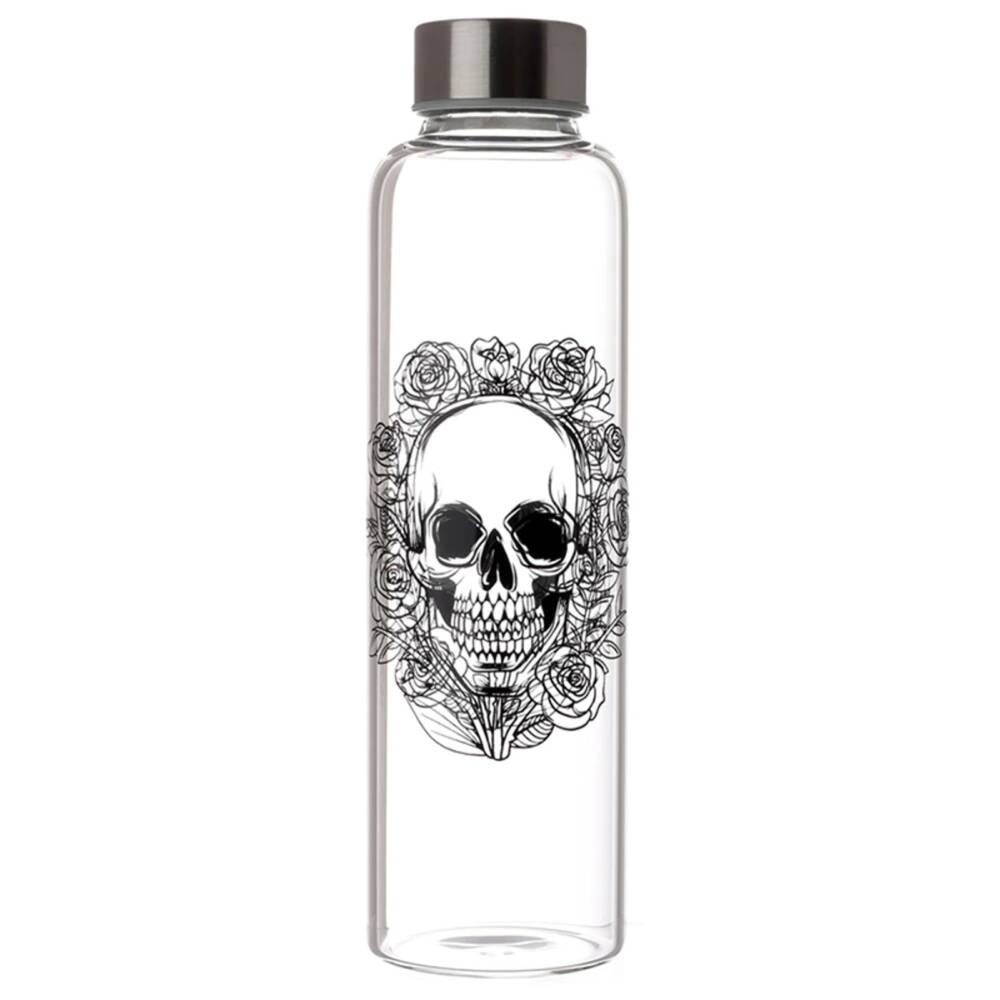 Puckator Glasflasche mit Hülle Skull and Roses – Bild 3