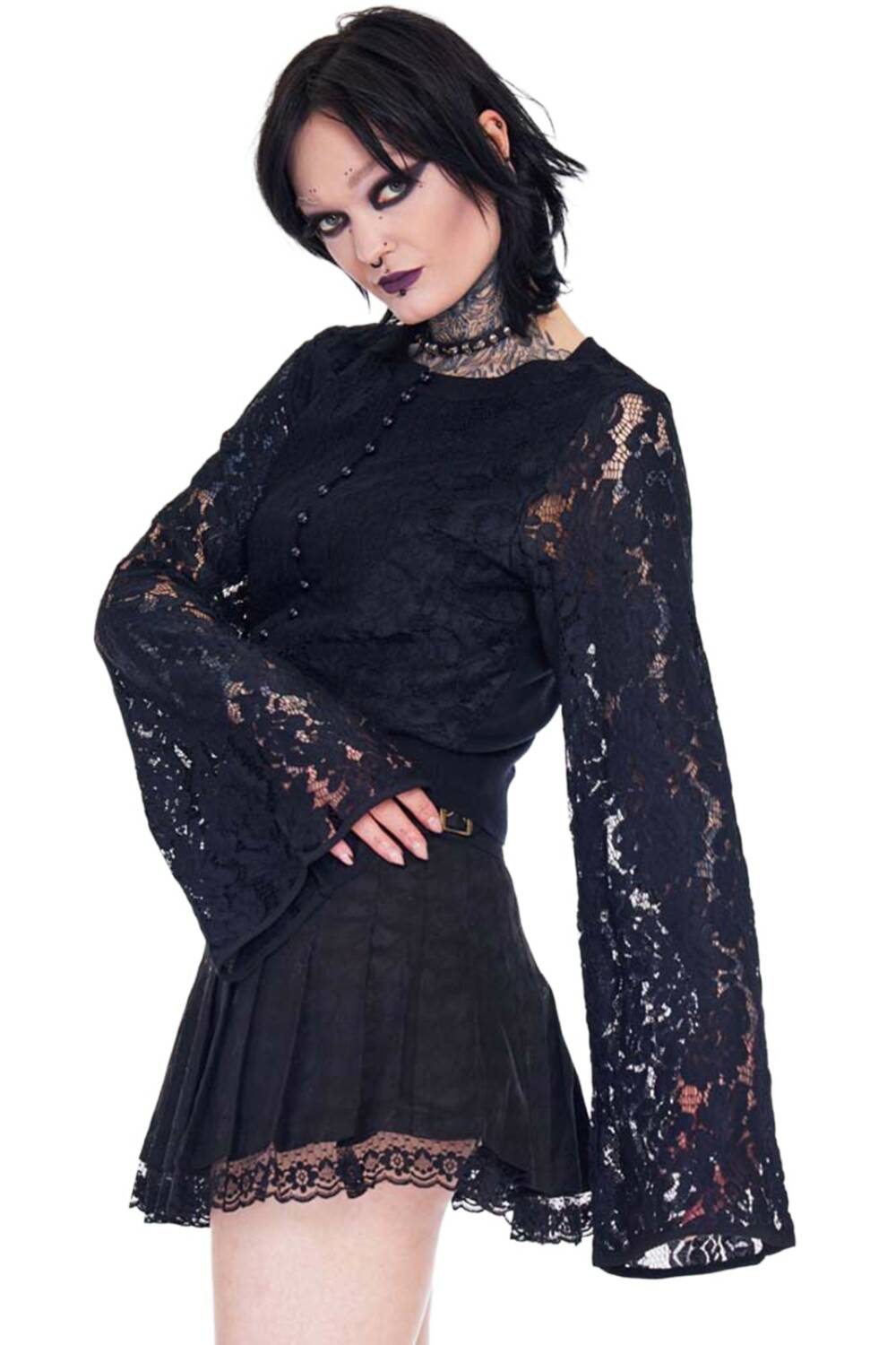 Jawbreaker Strickjacke Lace Embrace