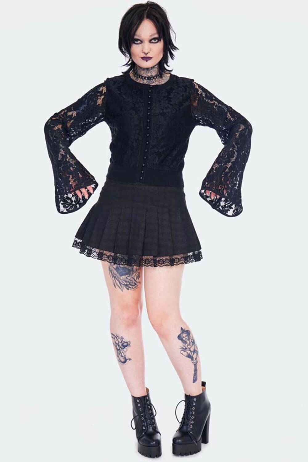 Jawbreaker Strickjacke Lace Embrace – Bild 3