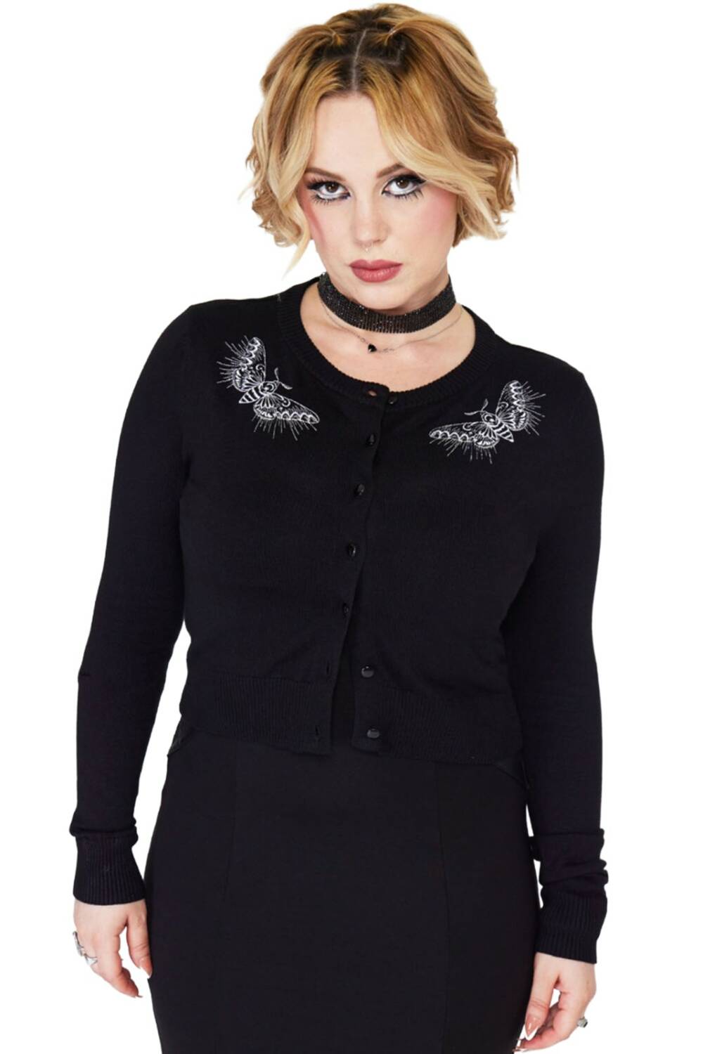 Jawbreaker Strickjacke Night Moth