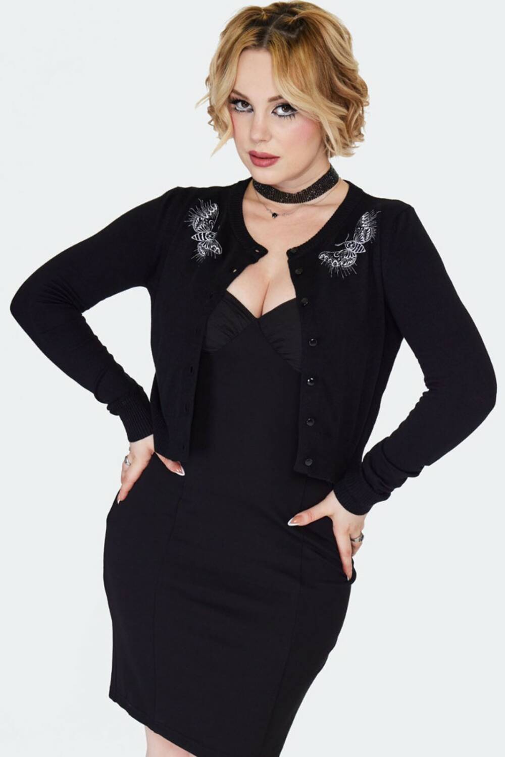Jawbreaker Strickjacke Night Moth – Bild 2