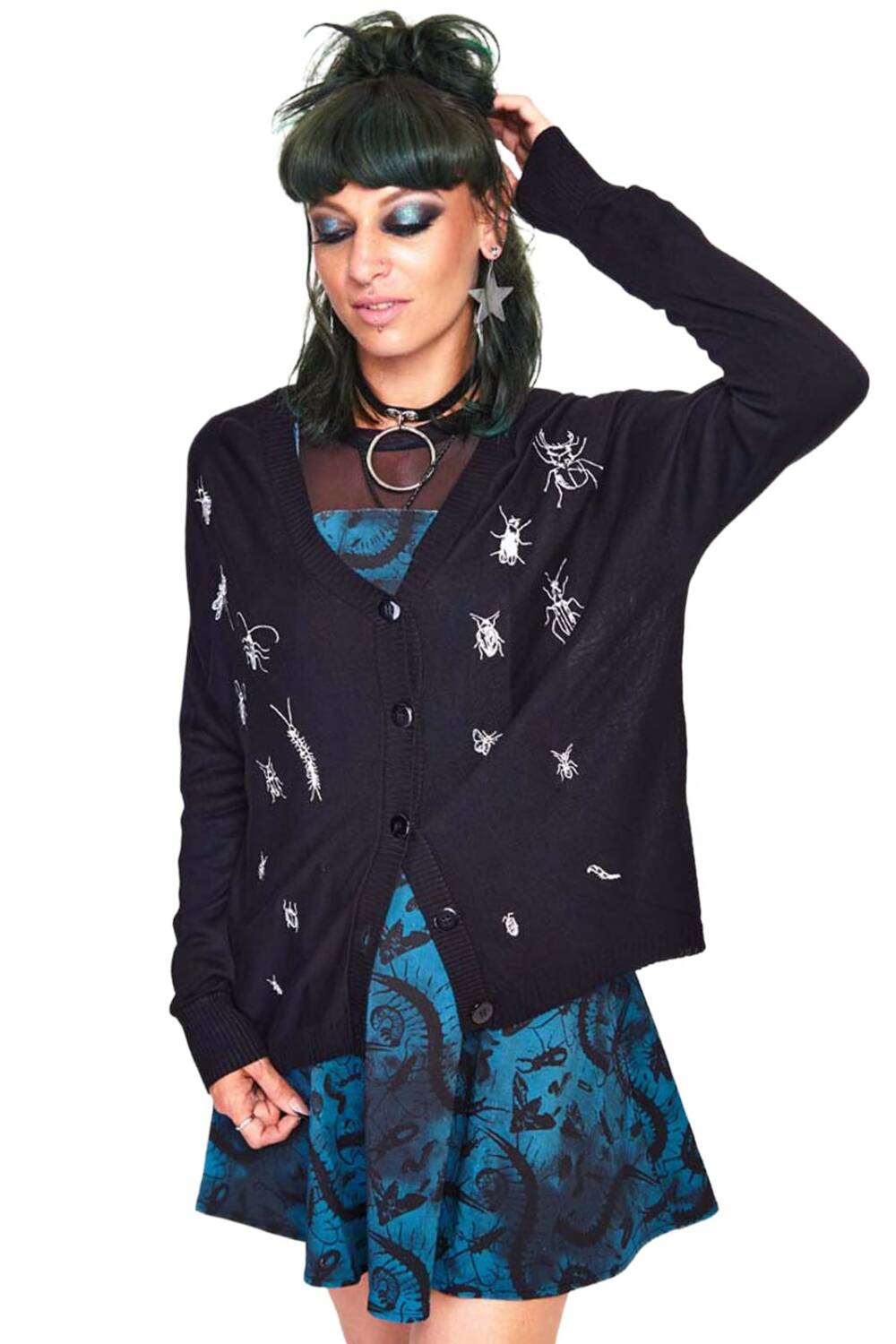 Jawbreaker Strickjacke Insect