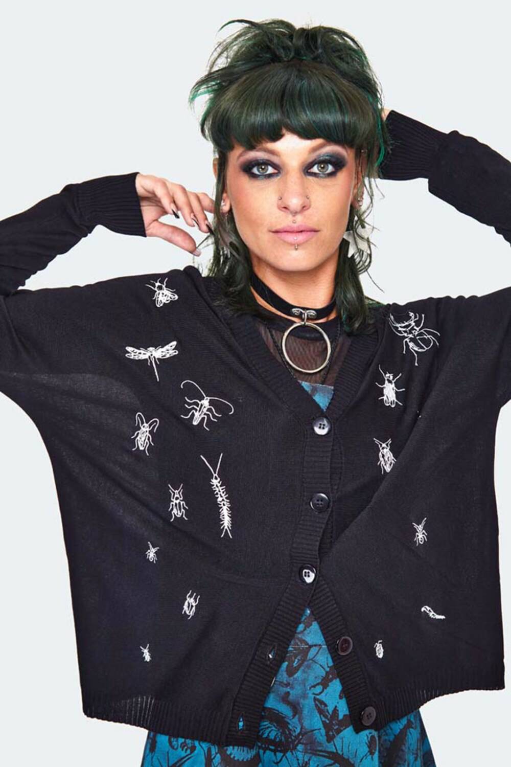 Jawbreaker Strickjacke Insect – Bild 2