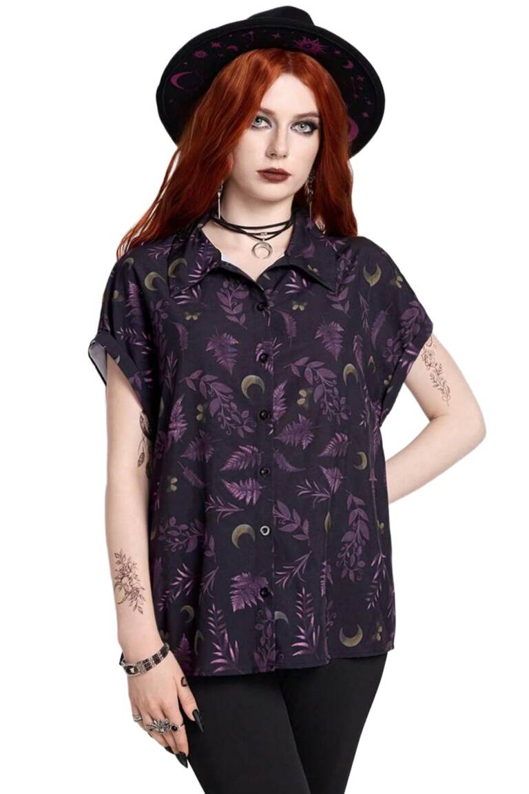 Romwe blouse Moonroot Botanica