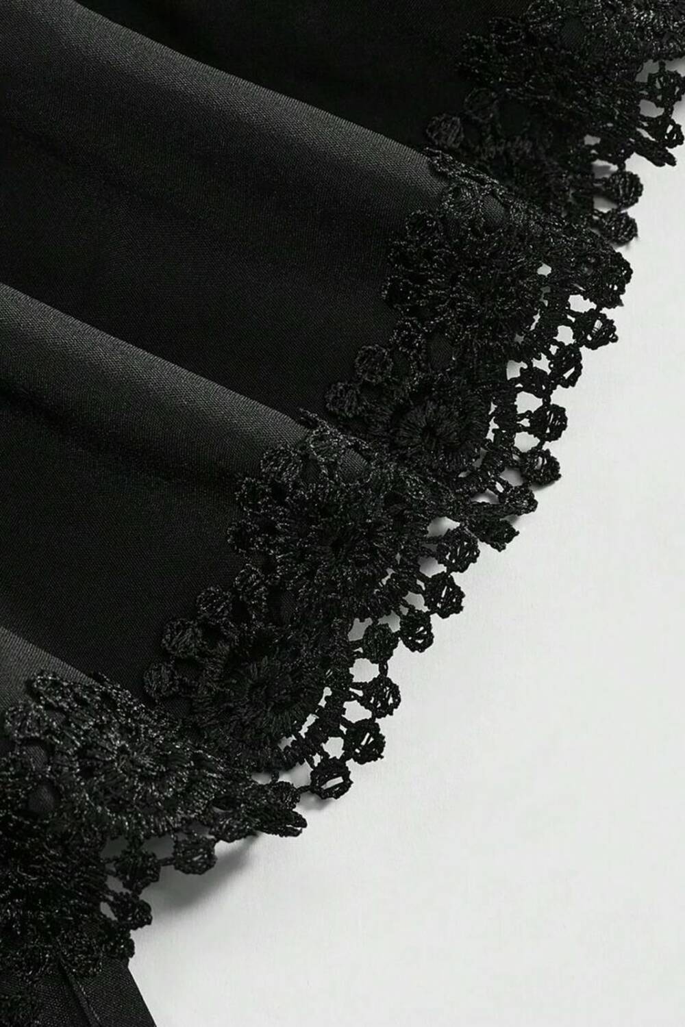 Romwe Bluse Moonlace Ruffle – Bild 4