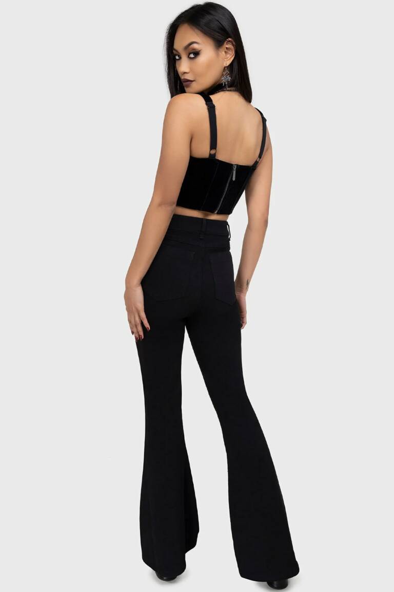Killstar flared trousers Umbral Lock – Bild 4