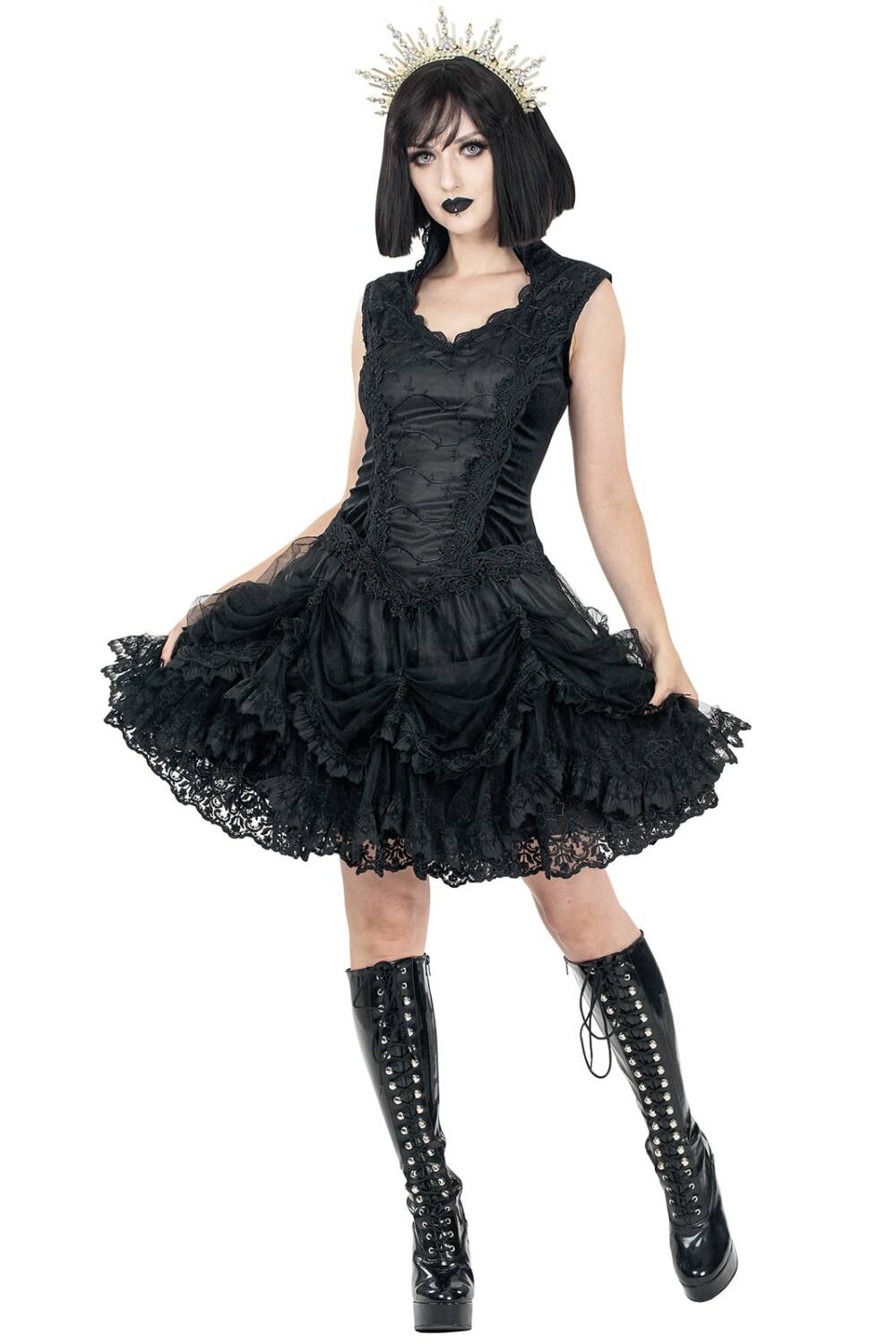 Sinister Minikleid Nocturne de Lys – Bild 2