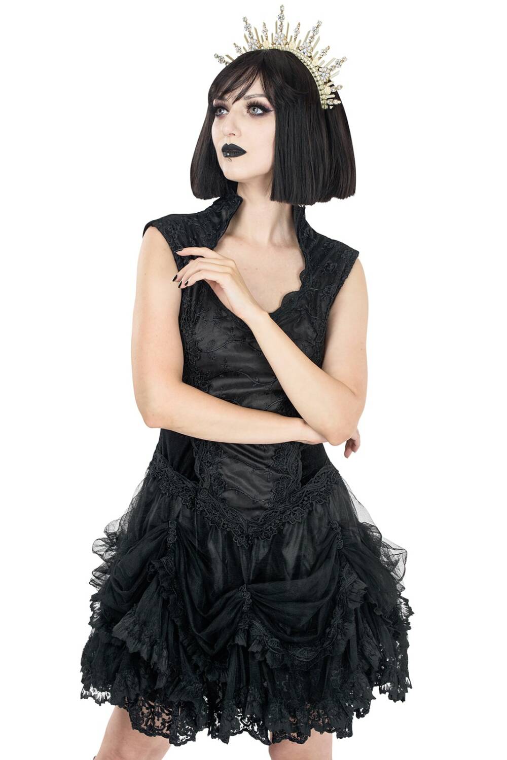 Sinister Minikleid Nocturne de Lys – Bild 3