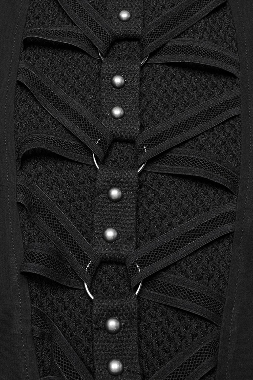 Punk Rave Kleid Tenebra Hooded – Bild 5