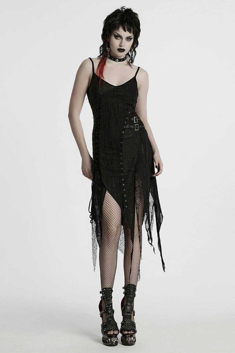 Punk Rave Kleid Void Witch – Bild 4