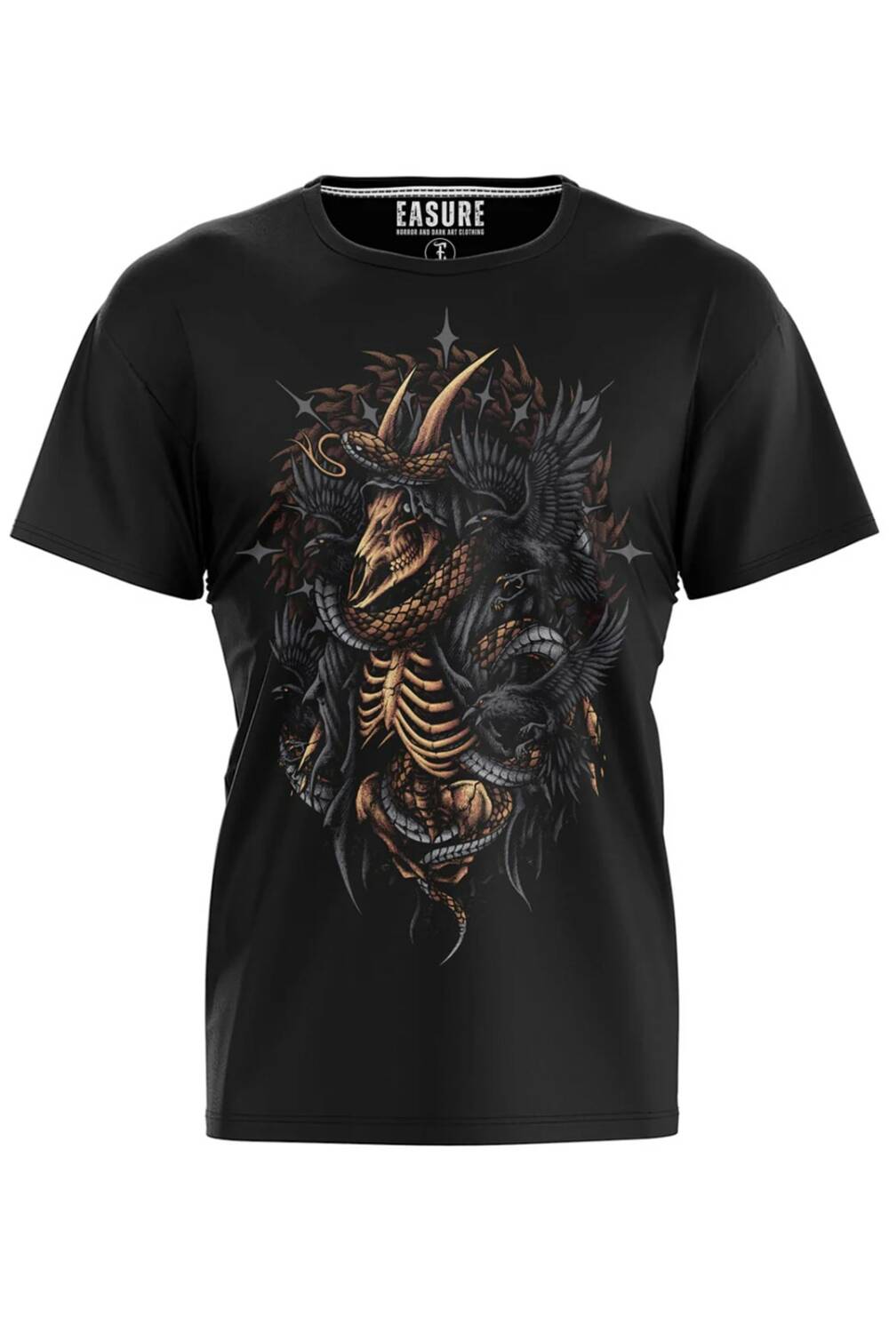 Easure T-Shirt Goat Raven Colored