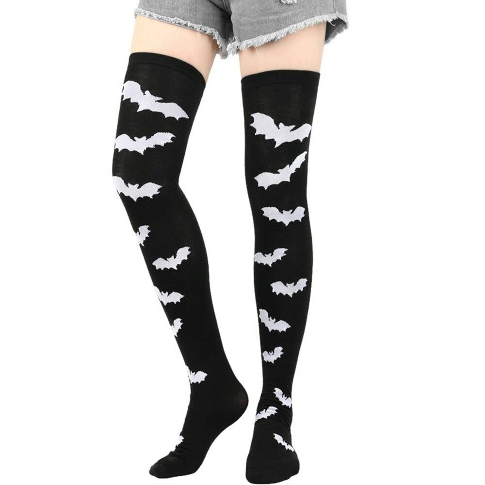 Moon Attic Overknee-Strümpfe Midnight Batflight
