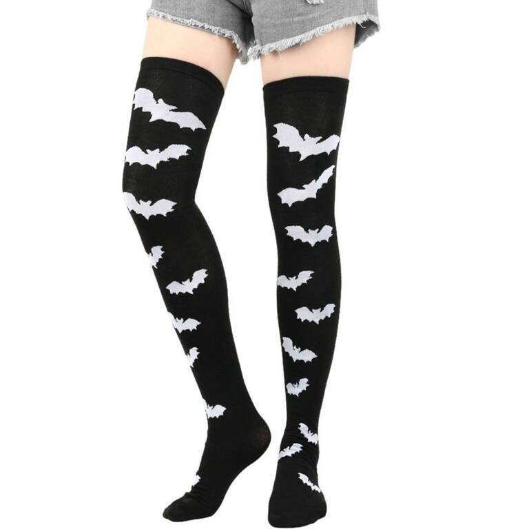 Moon Attic Overknee-Strümpfe Midnight Batflight