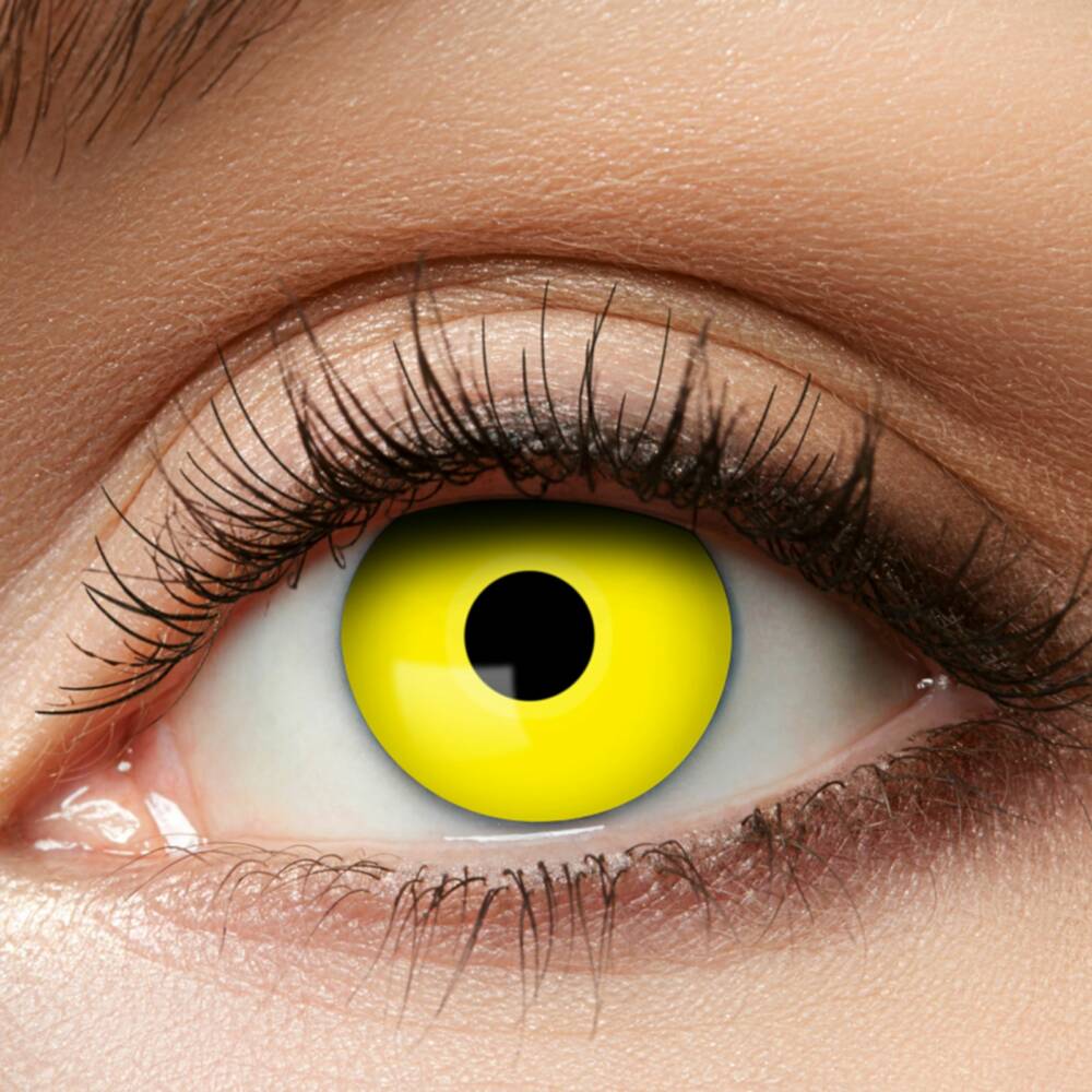 Eyecatcher Vegane Kontaktlinsen Yellow Crow Eye