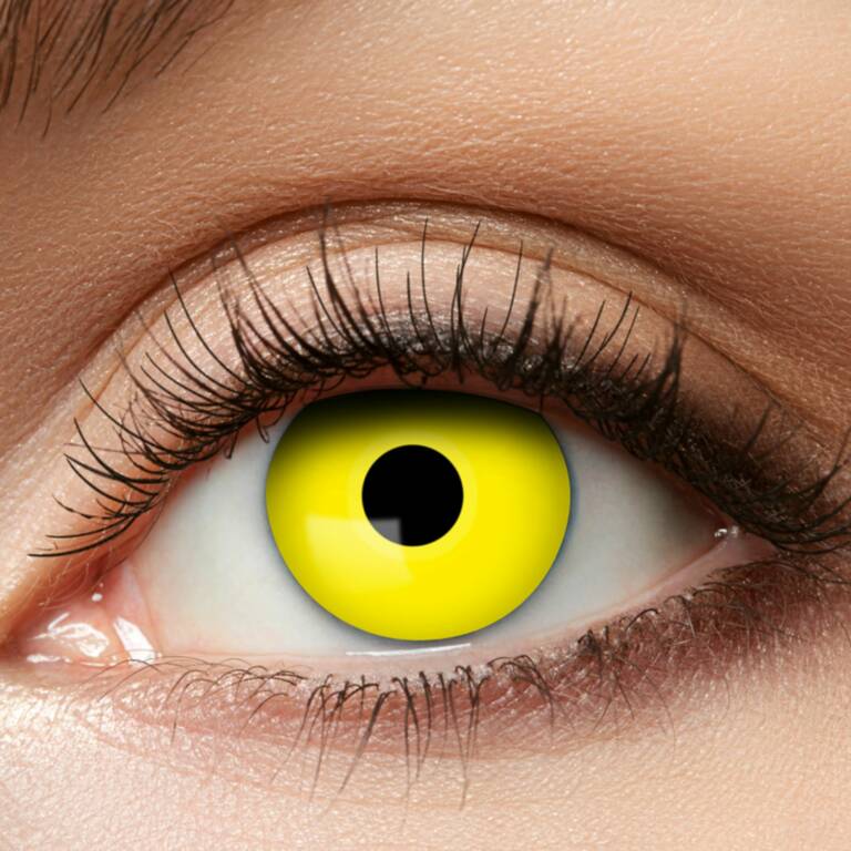 Eyecatcher Vegane Kontaktlinsen Yellow Crow Eye