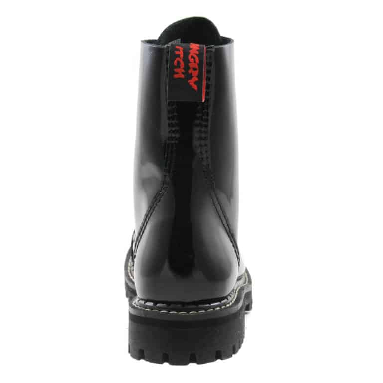 Angry Itch 8-Eye Gothic Punk Army Ranger Patent Boots – Bild 4