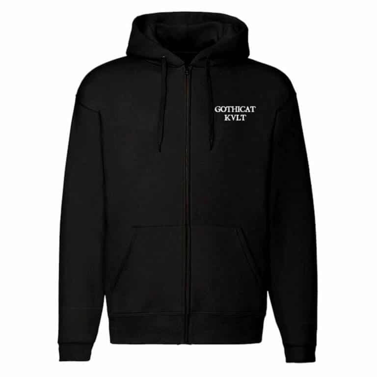 Gothicat Zip Hoody Goth Feline Cult – Bild 2