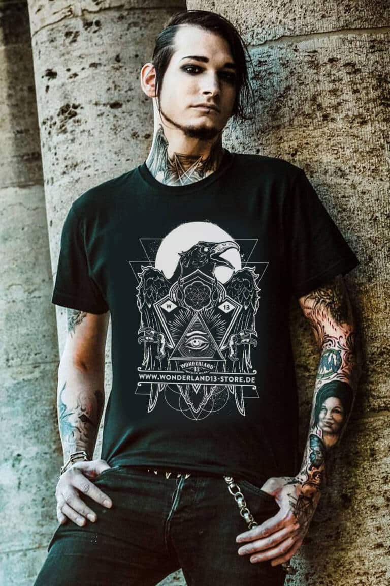 Wonderland 13 T-Shirt Mystic Raven – Bild 2