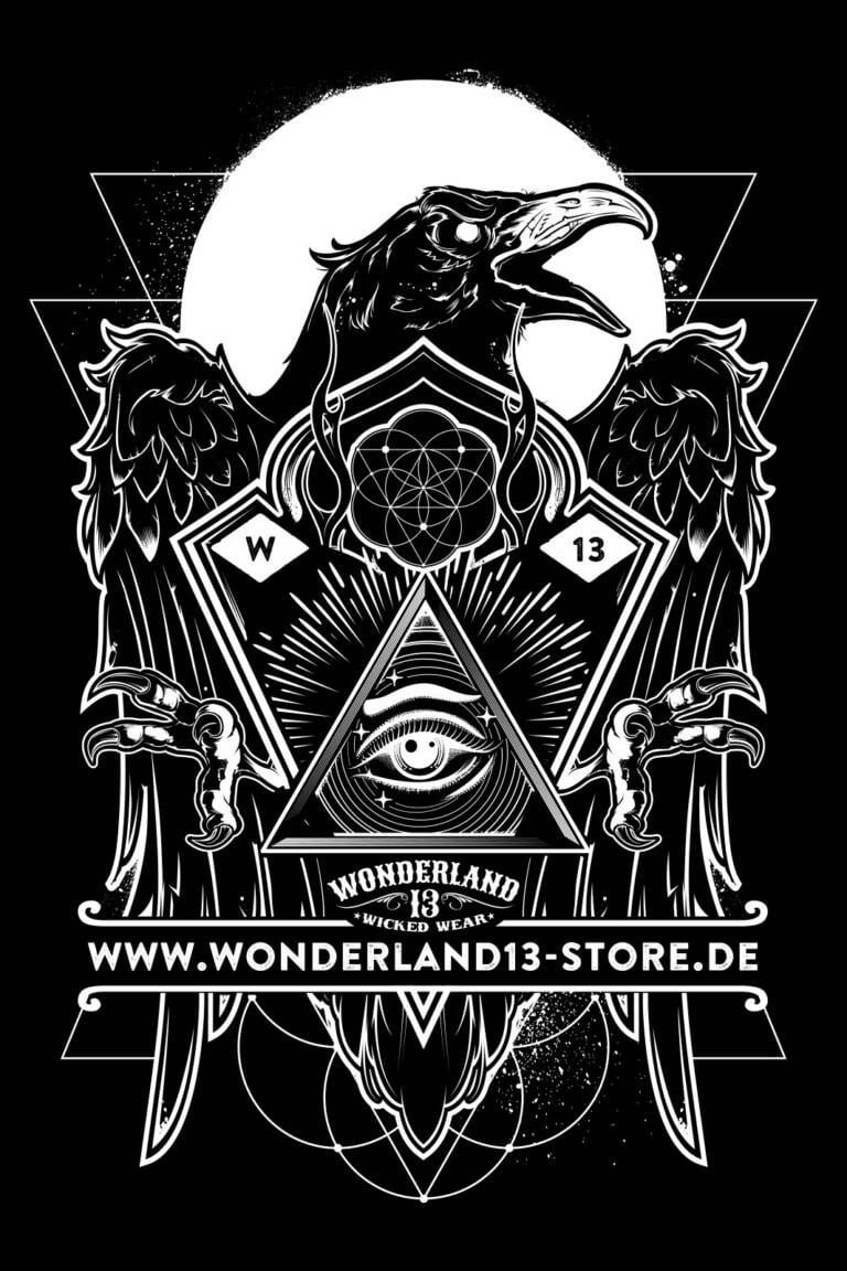 Wonderland 13 T-Shirt Mystic Raven – Bild 3