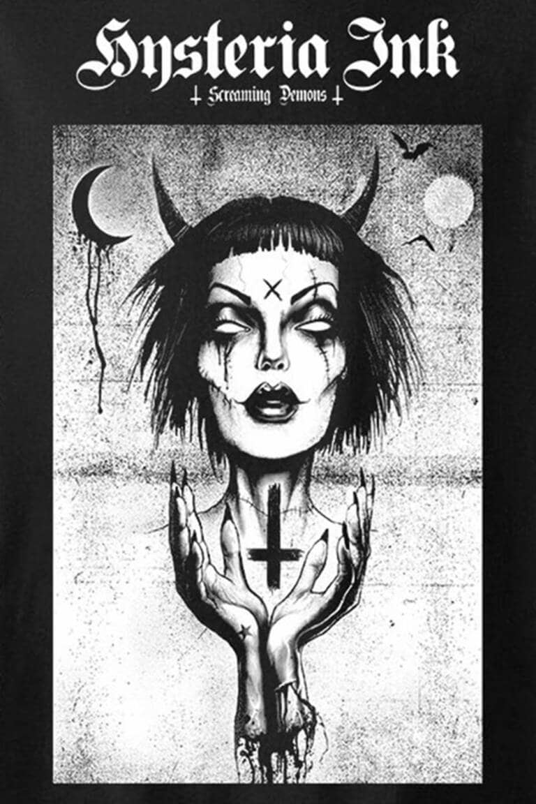 Hysteria Ink T-Shirt Screaming Demons Witch – Bild 2