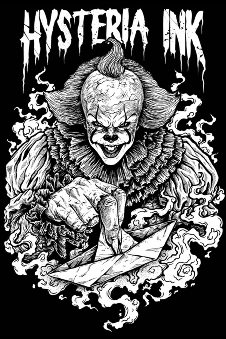 Hysteria Ink T-Shirt The Clown – Bild 2