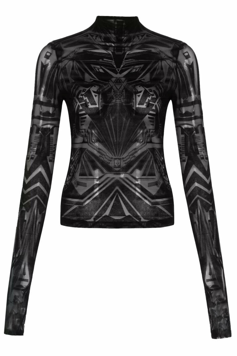 Punk Rave Top Cyber Goth – Bild 2