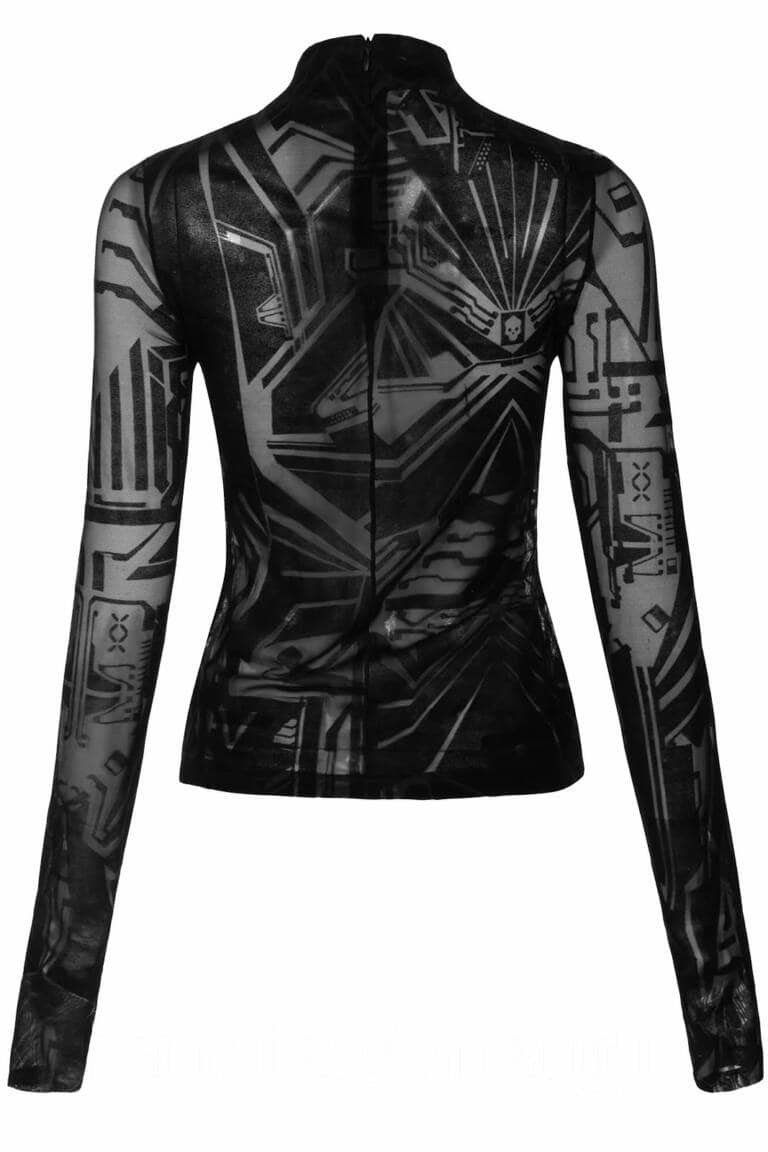 Punk Rave Top Cyber Goth – Bild 4