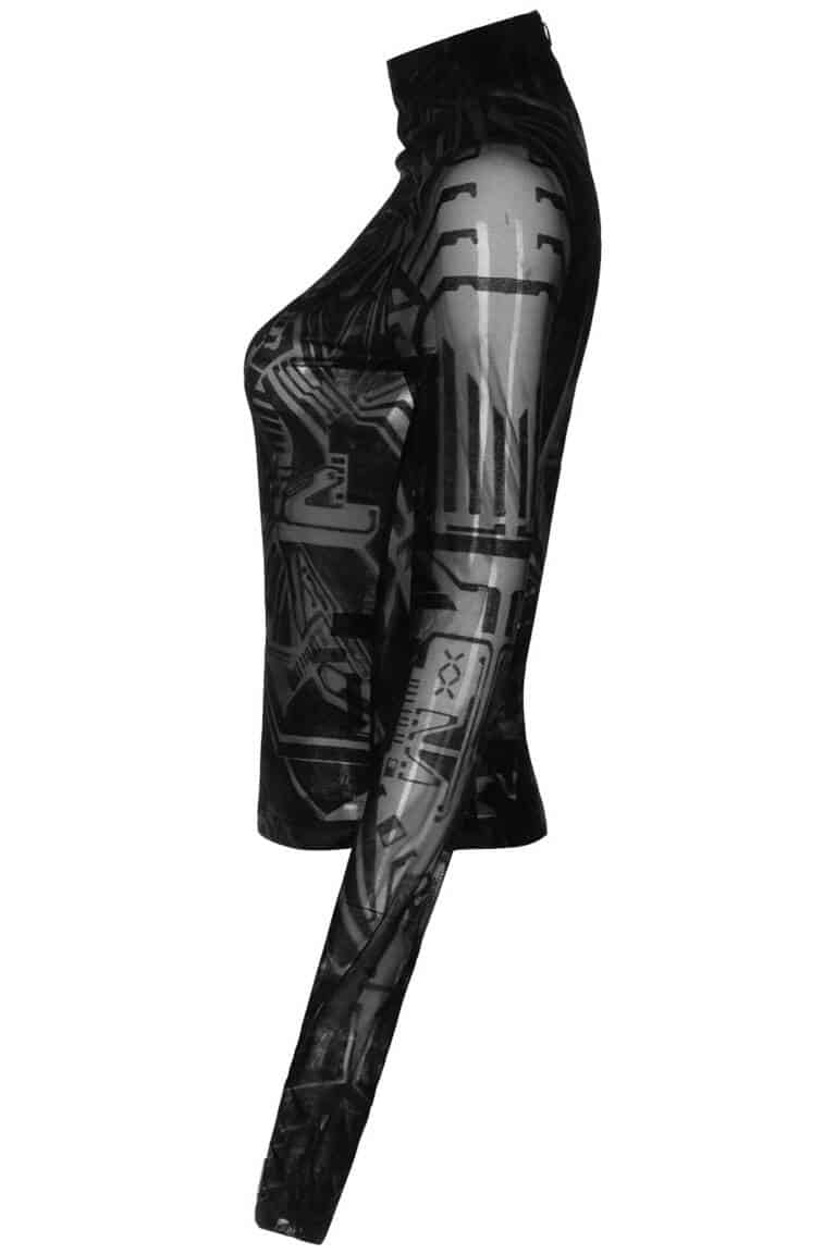 Punk Rave Top Cyber Goth – Bild 5