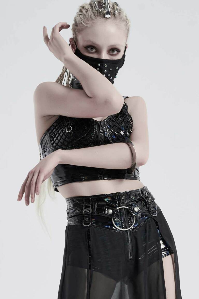 Punk Rave Lack-Shorts Shadow Caster – Bild 3