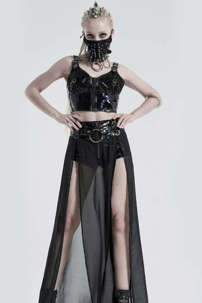 Punk Rave Lack-Shorts Shadow Caster – Bild 7