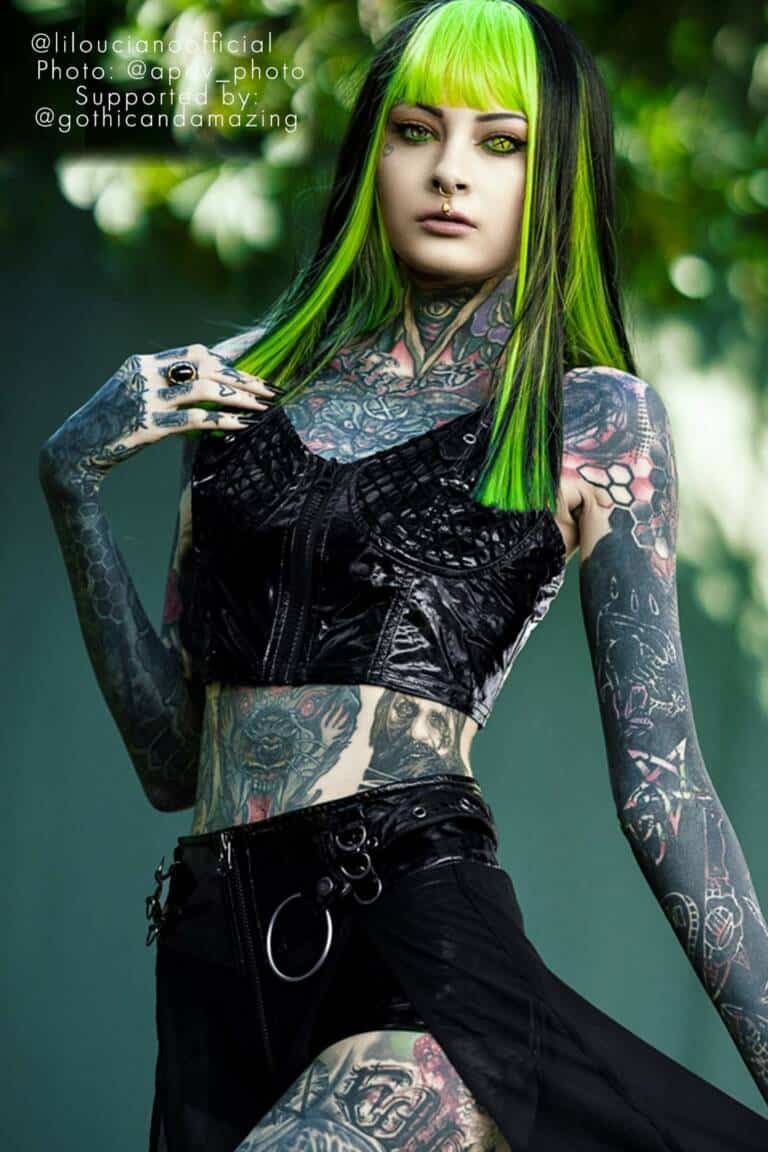 Punk Rave Lack-Shorts Shadow Caster – Bild 8