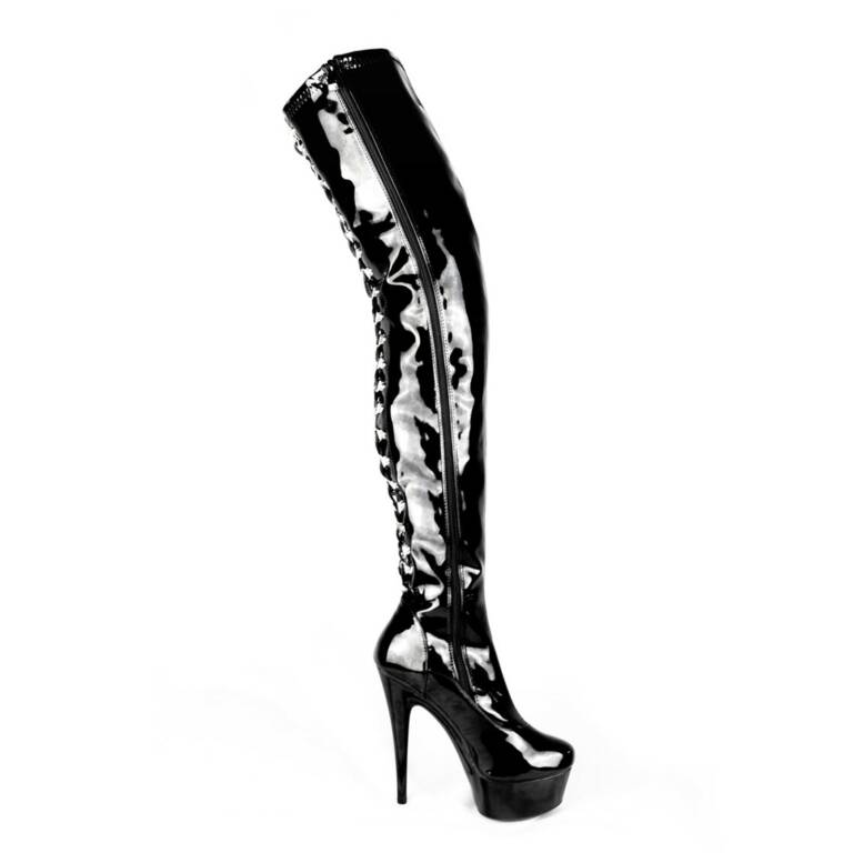Erogance overknee boots stretch lacquer Iskierka – Bild 7