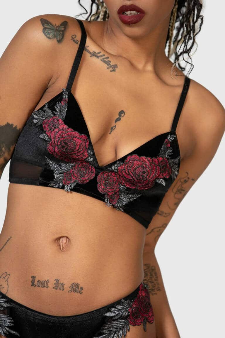 Killstar bra top Pandoras Roses – Bild 3