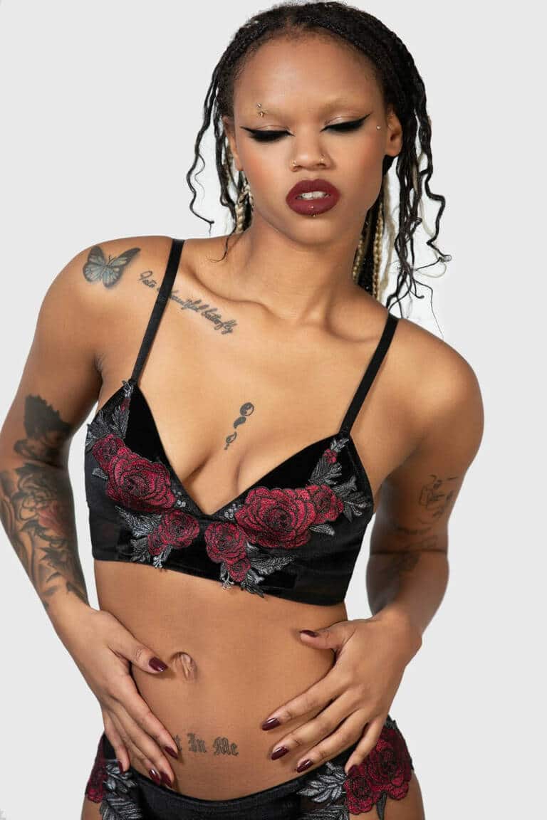 Killstar bra top Pandoras Roses – Bild 4