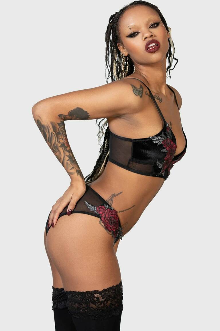 Killstar bra top Pandoras Roses – Bild 5