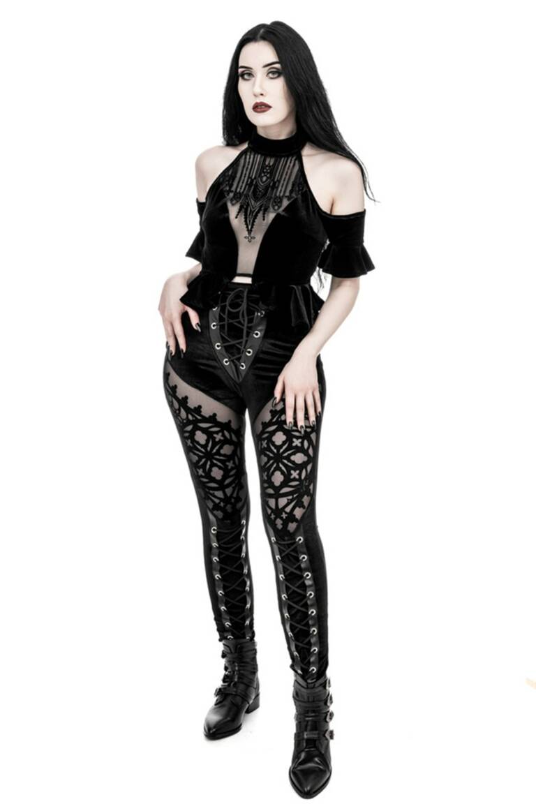 Restyle Legging Rosarium Flocked – Bild 2