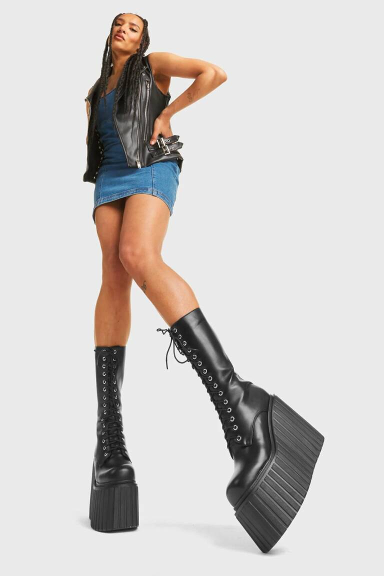 Lamoda Plateaustiefel No Answer – Bild 2