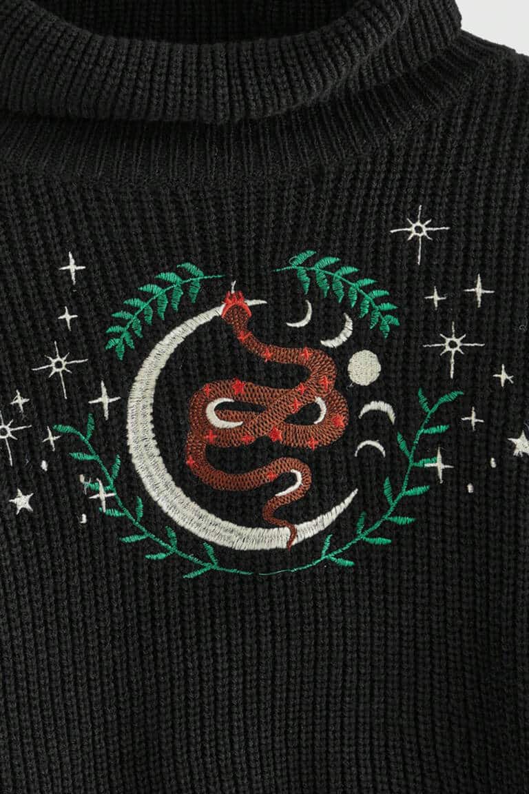 Romwe sweater Fairycore Snake – Bild 3
