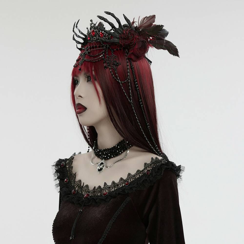 Punk Rave Tiara Krone Lady Occulta – Bild 2