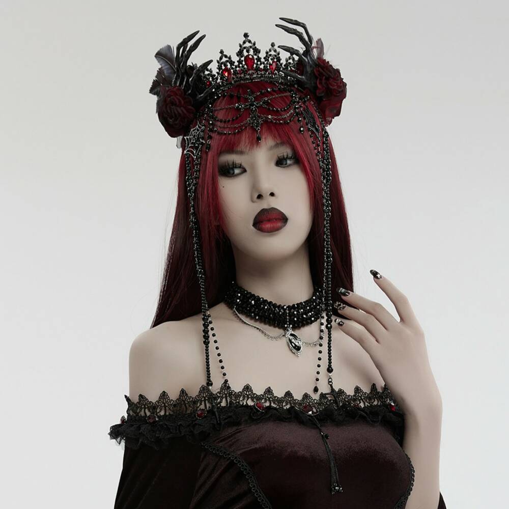 Punk Rave Tiara Krone Lady Occulta – Bild 3