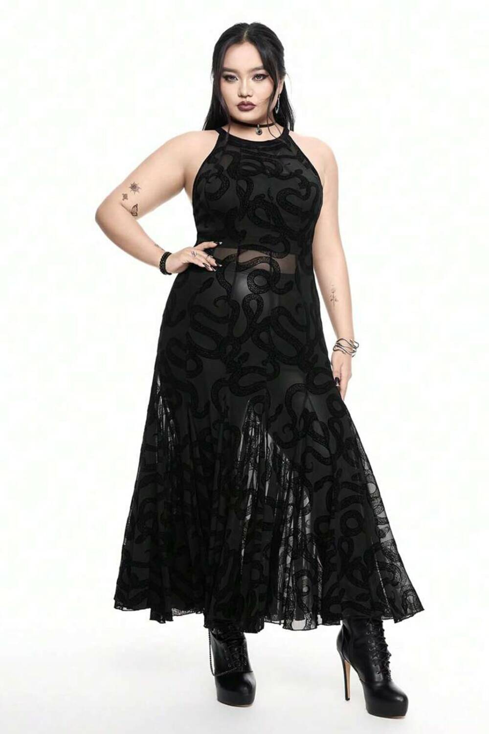 Romwe Kleid Bite of Apophis – Bild 6