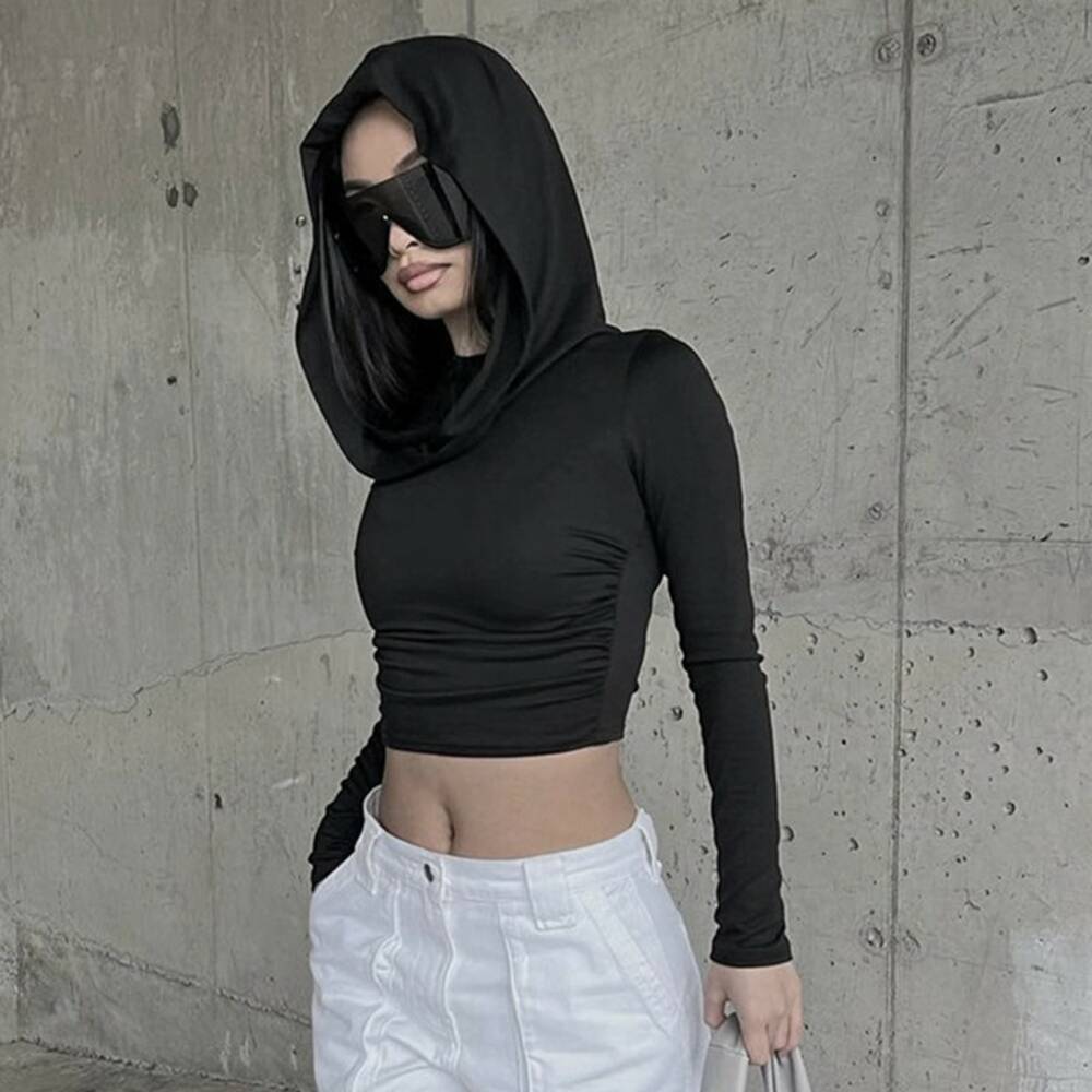 Moon Attic Top Black Hood Ritual – Bild 2