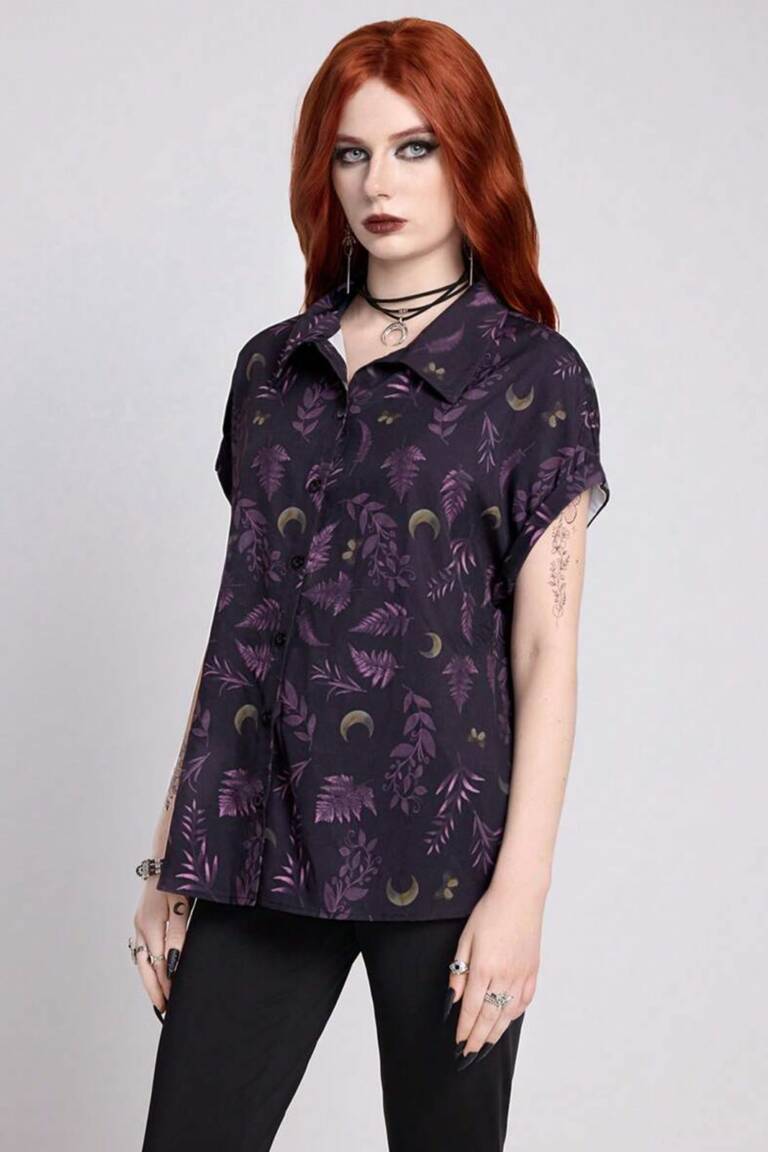 Romwe blouse Moonroot Botanica – Bild 3